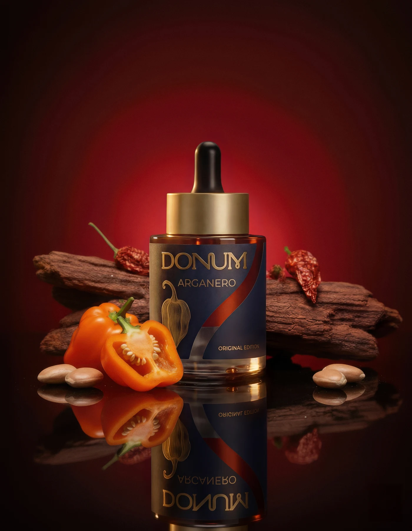 DONUM Arganero Original Edition — Flakon mit Habanero, Arganholz und Argankernen